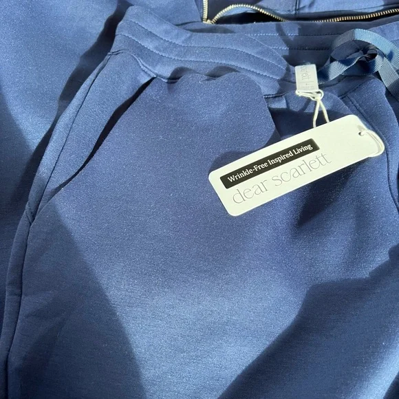 Dear Scarlett set..NWT Navy Half-Zip Lounge set, jogger style pant - Picture 11 of 13
